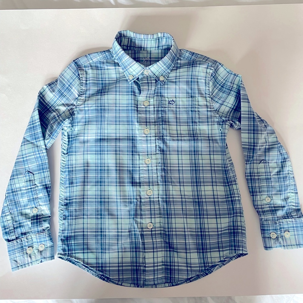 Southern Tide Boys Intercostal Plaid Sport Button-up Shirt